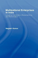 Multinational enterprises in India : industrial distribution, characteristics, and performance /