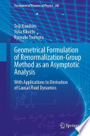 Geometrical Formulation of Renormalization-Group Method as an Asymptotic Analysis : With Applications to Derivation of Causal Fluid Dynamics /