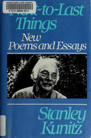 Next-to-last things : new poems and essays /