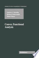 Convex functional analysis /