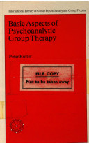 Basic aspects of psychoanalytic group therapy /