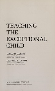 Teaching the exceptional child /