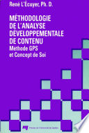 Methodologie de l'analyse developpementale de contenu : methode GPS et concept de soi /