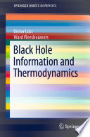 Black Hole Information and Thermodynamics /