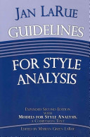 Guidelines for style analysis : with Models for style analysis, a companion text /