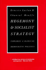 Hegemony & socialist strategy : towards a radical democratic politics /