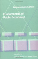 Fundamentals of public economics /