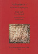 Hadrianopolis I : Inschriften aus Paphlagonia /