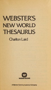 Webster's New World thesaurus /