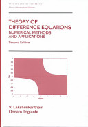 Theory of difference equations : numerical methods and applications /