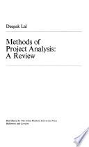 Methods of project analysis : a review.