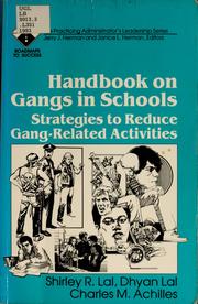 Handbook on gangs in schools : strategies to reduce gang-related activities /