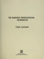 The business presentations workbook /