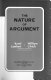 The nature of argument /