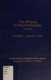 The effects of psychotherapy /