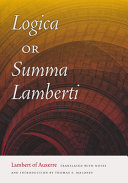 Logica, or Summa Lamberti /