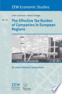 The effective tax burden of companies in European regions : an international comparison /