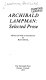Archibald Lampman : selected prose /