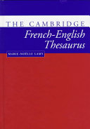 The Cambridge French-English thesaurus /