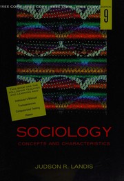 Sociology : concepts and characteristics /