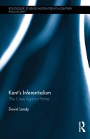 Kant's inferentialism : the case against Hume /