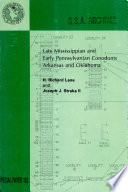 Late Mississippian and early Pennsylvanian conodonts, Arkansas and Oklahoma /