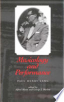 Musicology and performance /