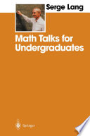 Math Talks for Undergraduates /