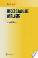 Undergraduate Analysis /