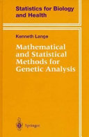 Mathematical and statistical methods for genetic analysis /