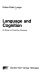 Language and cognition : an essay on cognitive grammar /