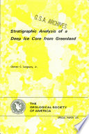 Stratigraphic analysis of a deep ice core from Greenland /
