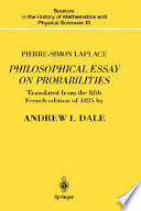 Philosophical essay on probabilities /