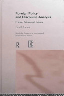 Foreign policy and discourse analysis : France, Britain and Europe /