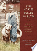 When horses pulled the plow : life of a Wisconsin farm boy, 1910-1929 /
