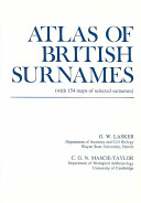 Atlas of British surnames : with 154 maps of selected surnames /