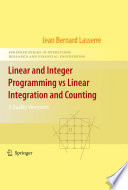 Linear and integer programming vs linear integration and counting : a duality viewpoint /