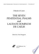The seven penitential psalms and Laudate Dominum de caelis /