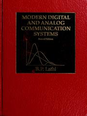 Modern digital and analog communication systems /