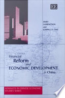 Financial reform and economic development in China /