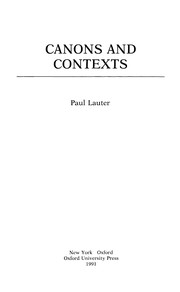 Canons and contexts /