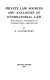 Private law sources and analogies on international law : with special reference to international arbitration /