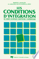 Les conditions d'integration /