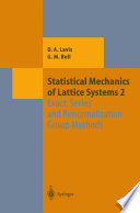 Statistical mechanics of lattice systems.