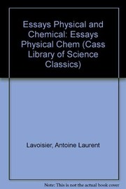 Essays physical and chemical /