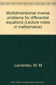 Multidimensional inverse problems for differential equations /