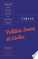 Politica sacra et civilis /