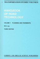 Handbook of road technology /