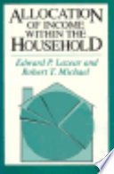Allocation of income within the household /