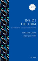 Inside the firm : contributions to personnel economics /